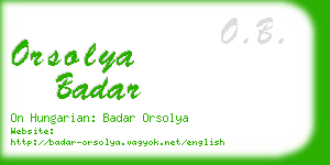 orsolya badar business card